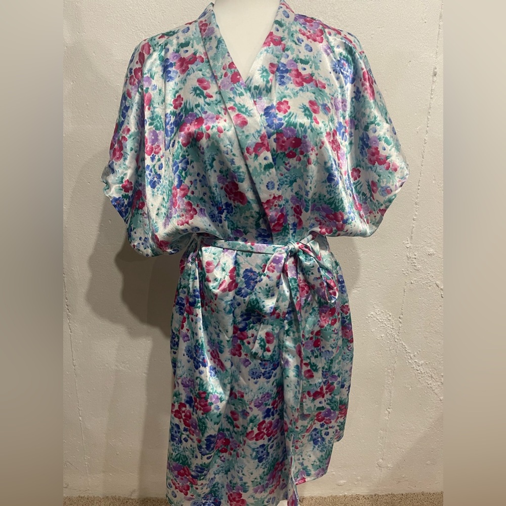 Vintage 1990s PinX Floral Robe 2X